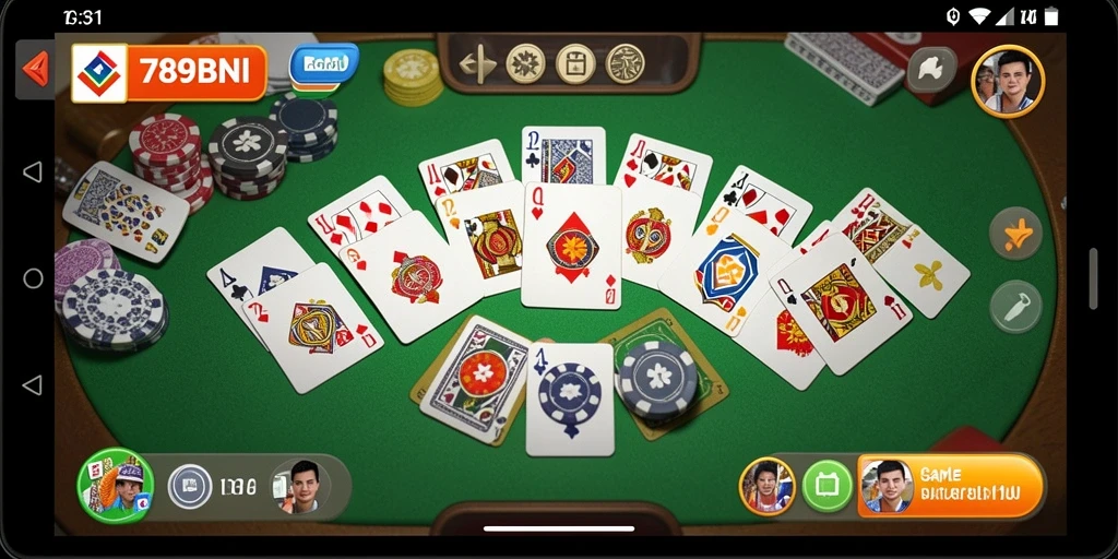 Screenshot gameplay 789BNI menampilkan keseruan bermain Gaple