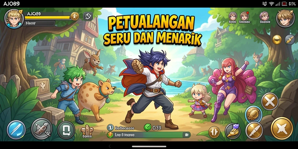 Tampilan gameplay AJO89 yang menakjubkan dalam dunia anime.