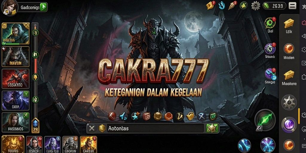 Screenshot gameplay CAKRA777 menampilkan suasana horror yang mencekam.