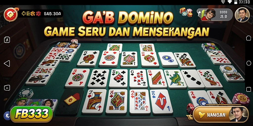 Tampilan menarik gameplay Domino FB333 dengan grafis yang memukau.