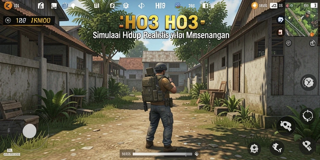 Tangkapan layar utama HO3 menampilkan gameplay yang mendalam dan interaksi karakter.