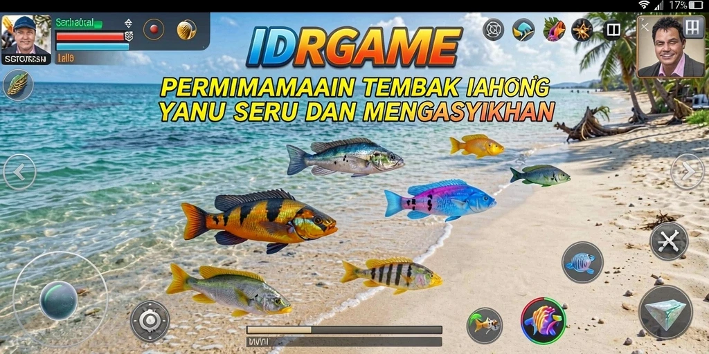 Tampilan menarik dari gameplay Tembak Ikan di IDRGAME