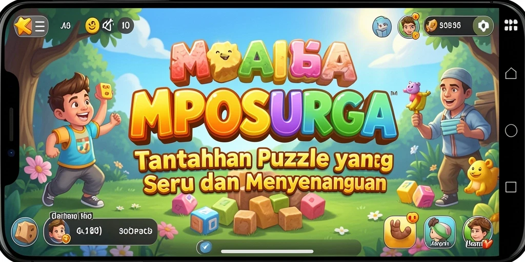 Tampilan gameplay menarik dari MPOSURGA dengan berbagai teka-teki yang menantang.