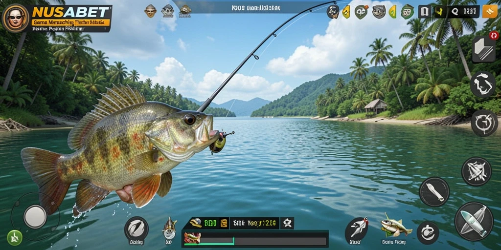 Tangkapan ikan besar dalam gameplay NUSABET yang menakjubkan.