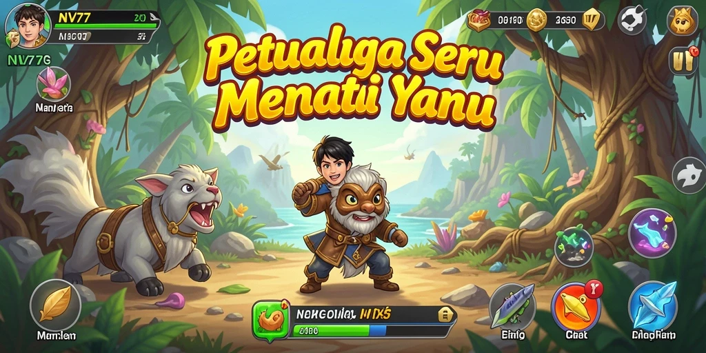 Screenshot gameplay NV77 menampilkan suasana petualangan yang menegangkan.