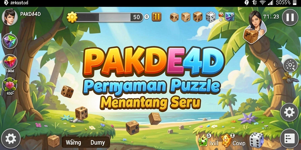 Tampilan gameplay menantang yang penuh dengan teka-teki seru.