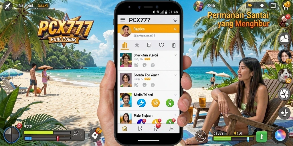 Tampilan menarik gameplay PCX777 dengan aksi yang seru.