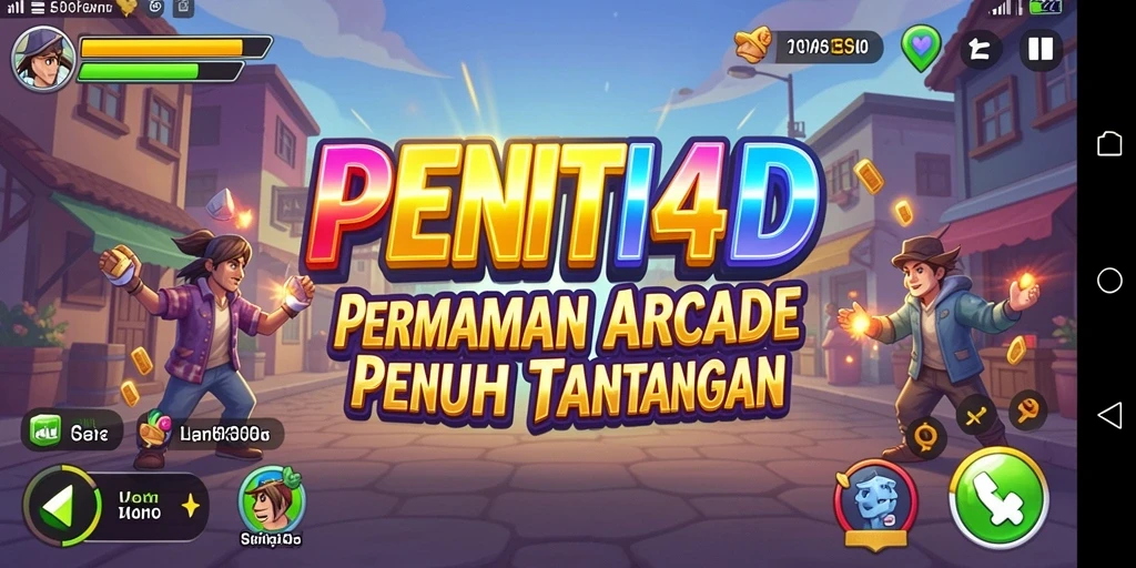 Tampilan gameplay mengasyikkan dari PENITI4D yang penuh tantangan.