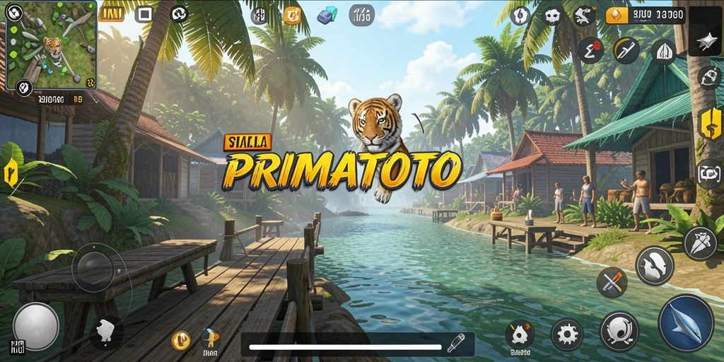 Tampilan gameplay <strong>PRIMATOTO</strong> menunjukkan interaksi yang dinamis dan menarik.