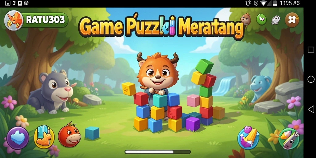 Gameplay utama RATU303 yang menampilkan tantangan Puzzle seru.