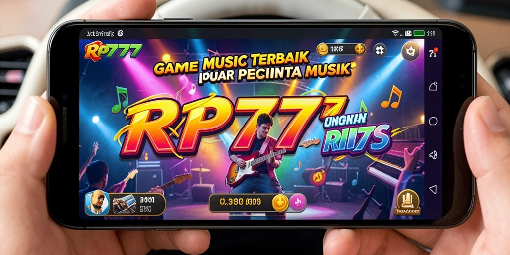 Tampilan gameplay RP777 yang menakjubkan dengan berbagai lagu.