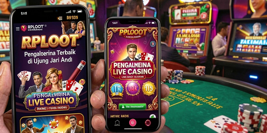 Tampilan menarik dari gameplay Live Casino di RPLOOT.