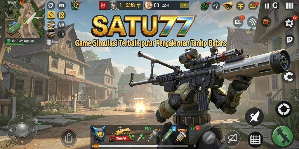 Tampilan gameplay menarik dari SATU77 yang penuh warna dan detail.