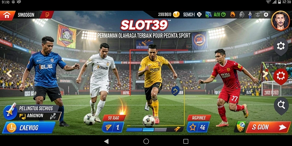 Tampilan gameplay SLOT39 yang seru dalam pertandingan olahraga.
