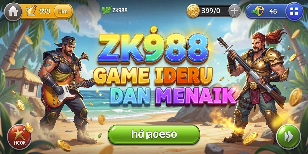 Tampilan gameplay ZK988 yang menarik dan penuh warna.